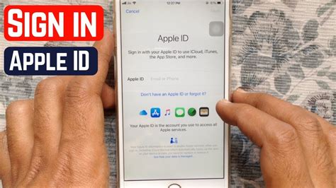 If another Apple ID is signed in you may need to enter the password for that ID to sign out of that ID first. . Sign into apple id